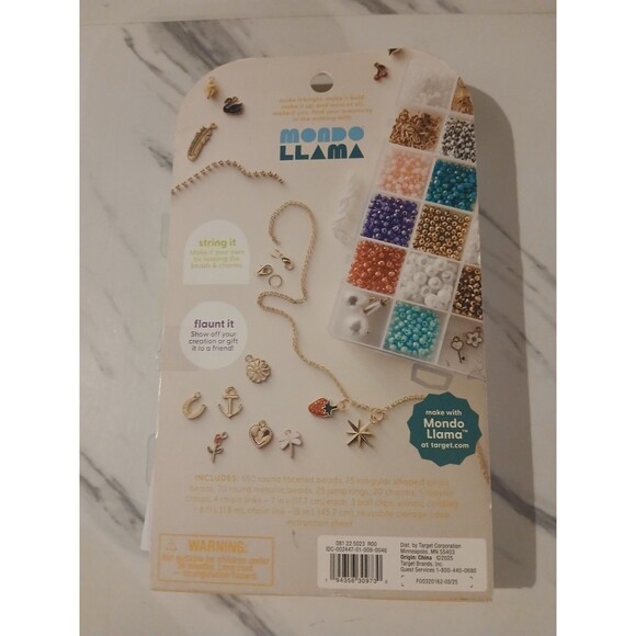 Mondo Llama Charm Necklace  Kit DIY Art NEW - Picture 2 of 3